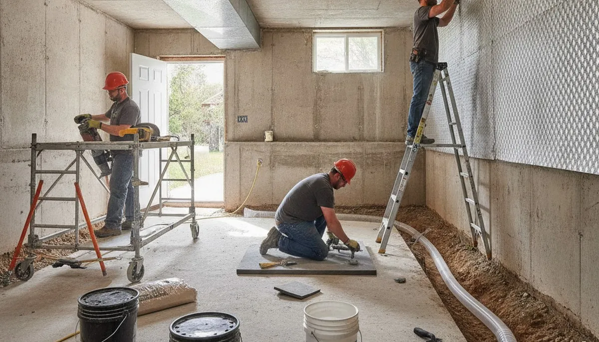 Basement Waterproofing Image 1